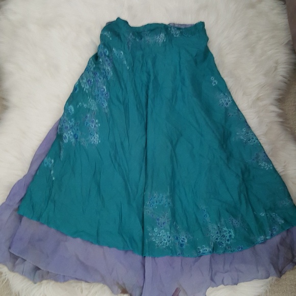 🔥🔥🔥100% SILK Multi-Way Wrap Maxi Dress/skirt - Picture 6 of 8